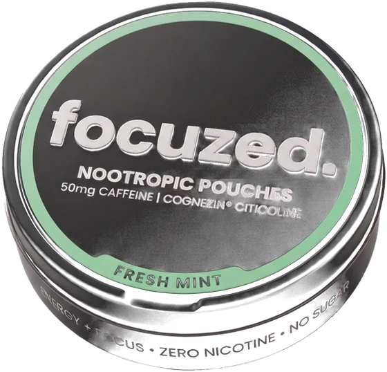 focuzed. tin — Fresh Mint Nootropic Pouches